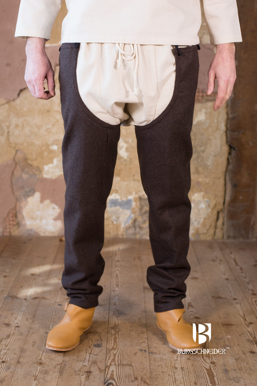 Beinlinge Bernolf, Wollmischung, braun