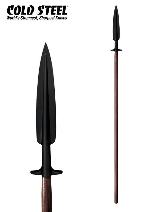 Lanza de caza con alas, afilada