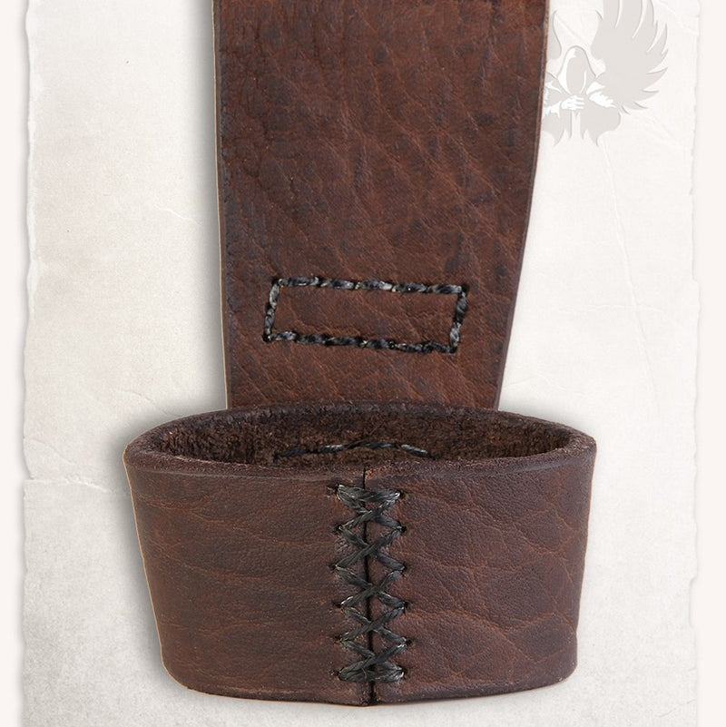 Drinking horn belt holder Louis brown