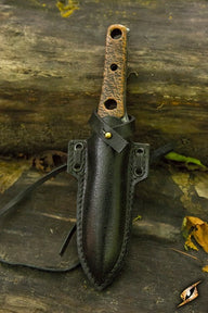 Cuchillo arrojadizo / punzante LARP con soporte, negro