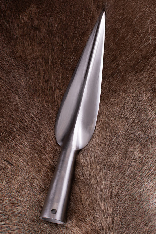 Klassische blattförmige Speerspitze, ca. 31 cm, halbscharf