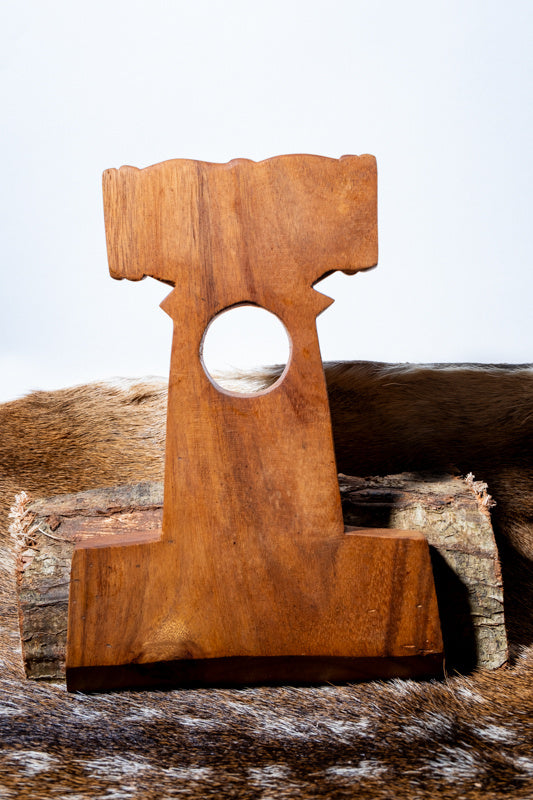 Drinking horn holder Thor's hammer
