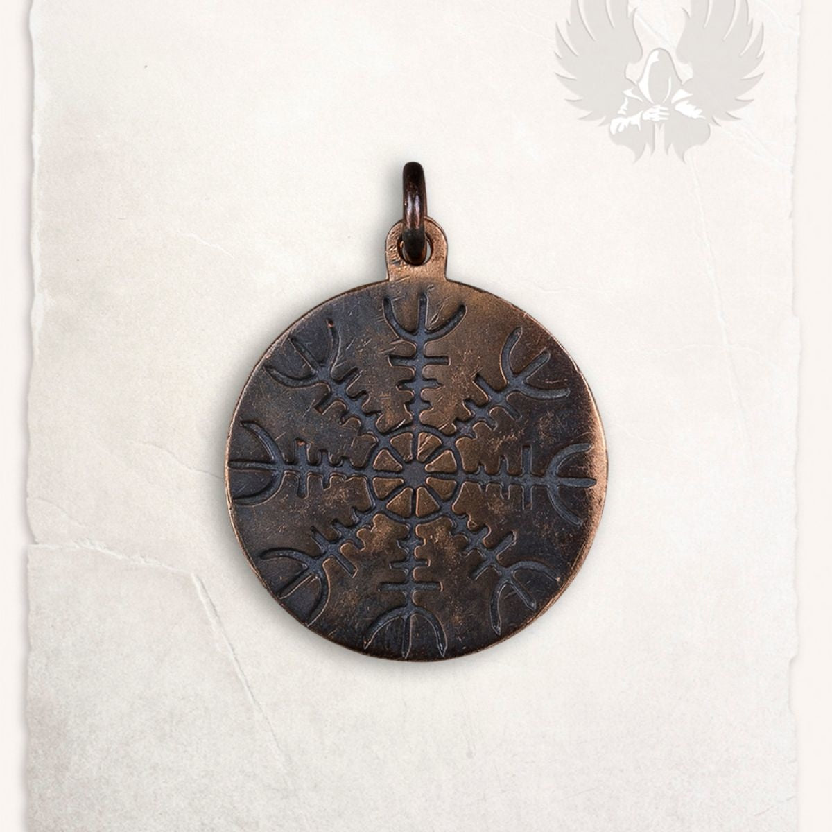 Viking hanger Ægishjálmur, brons