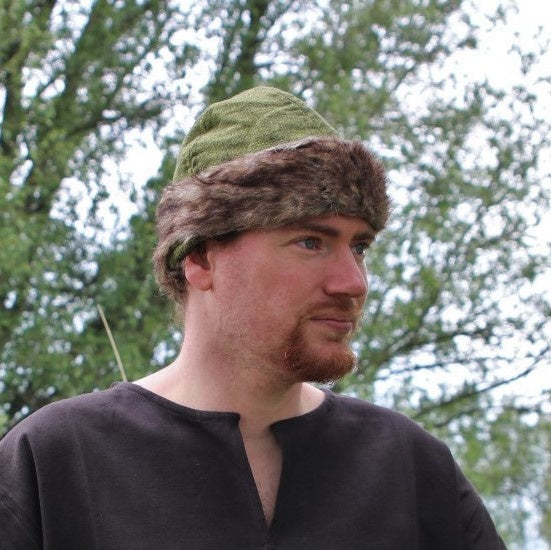 Birka vikingská čepice, zelená