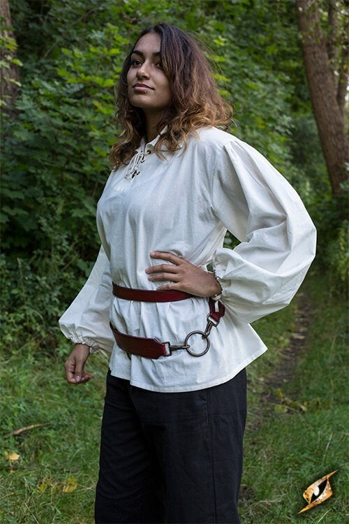 Dwuczęściowy pas do miecza, czerwony