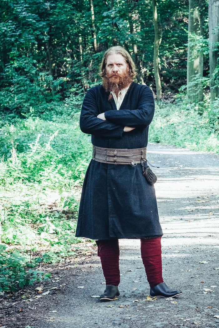 Kaftan Gustav, schwarz, Wollmischung