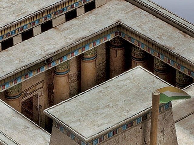 Model kartonowy egipskiej świątyni, 1550–1070 p.n.e.