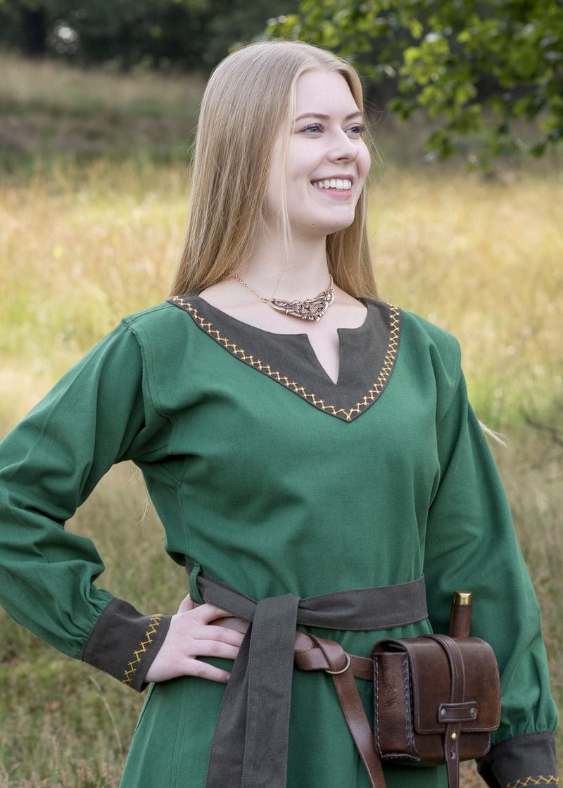 Vestido vikingo Helga, verde