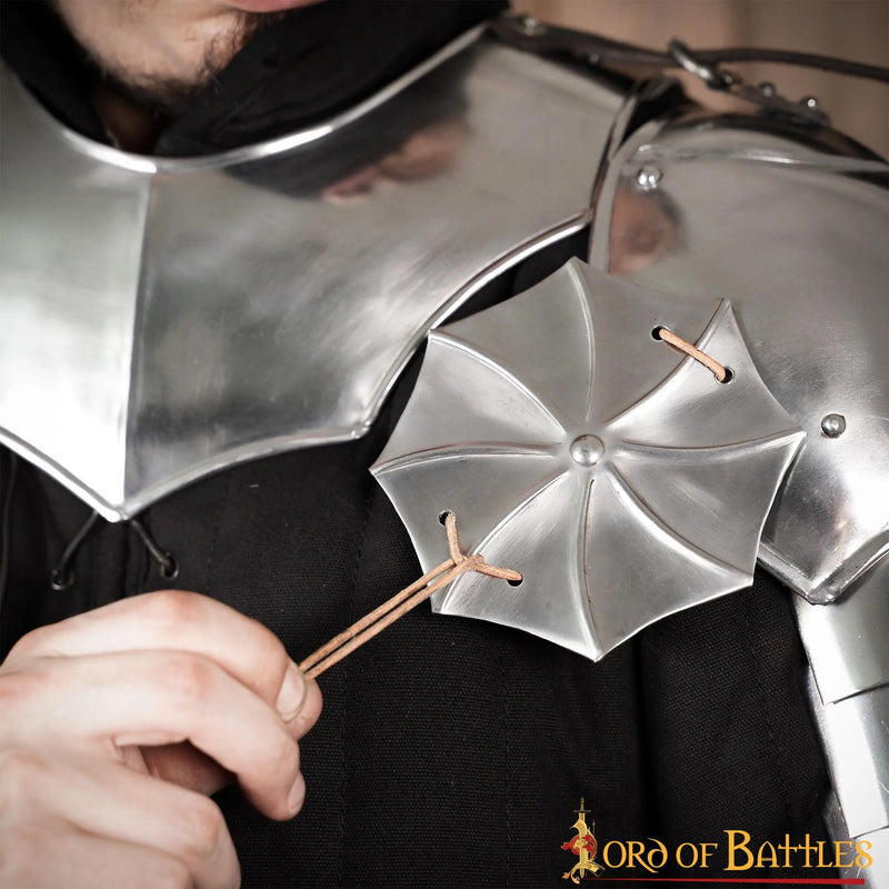 Gotische Pauldrons mit Rondellen, 1,6 mm