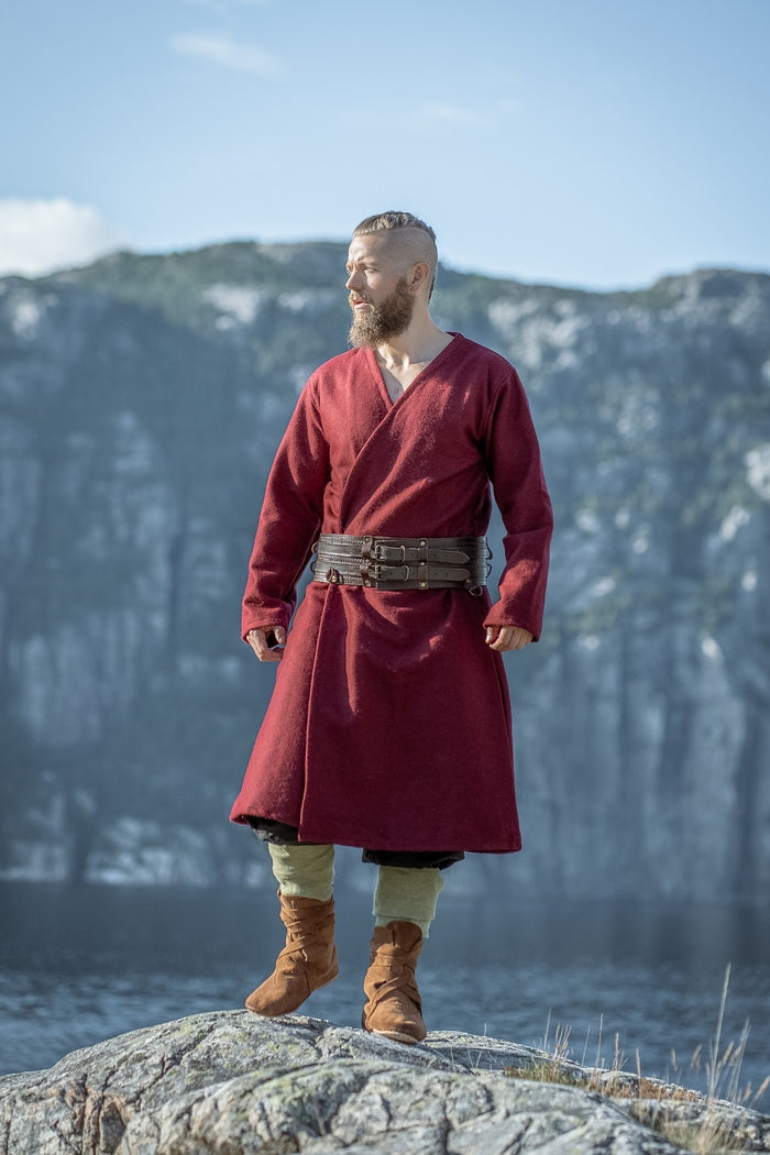 Kaftan Gustav, rood, wolmix