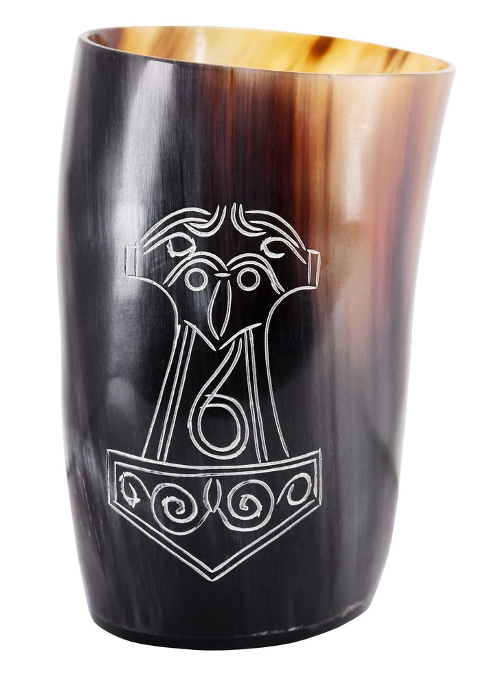 Hoorn drinkbeker Mjolnir, 100-200 ml