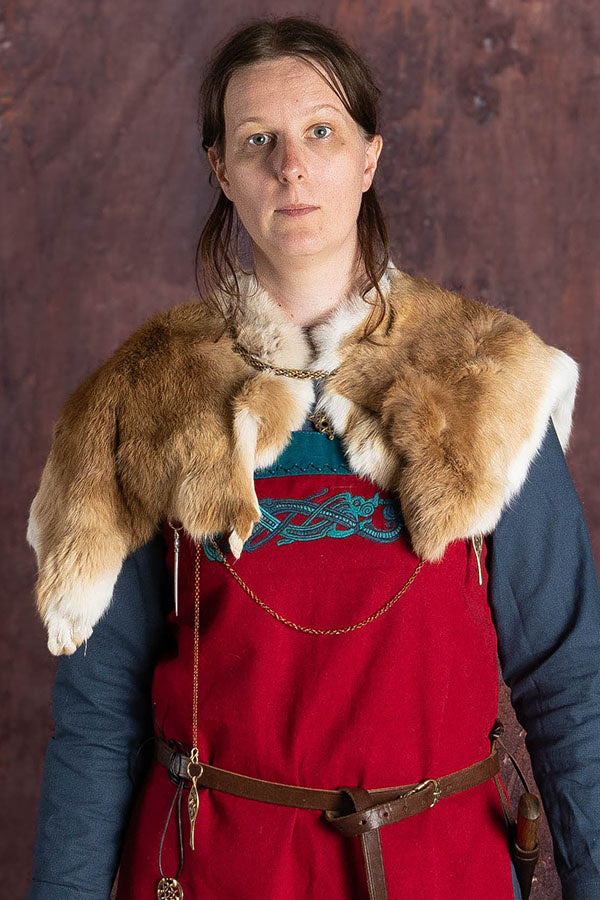 Fur collar Freya, brown