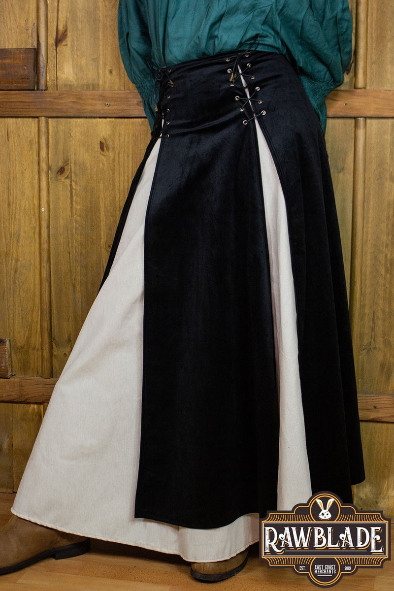 Luksusowa podwójna spódnica Isabela – czarna