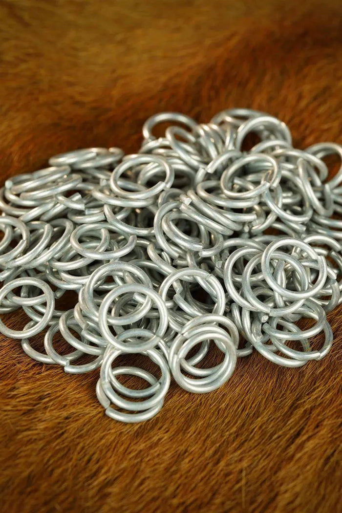 1kg maliënkolderringen, gegalvaniseerd, stomp 10 mm