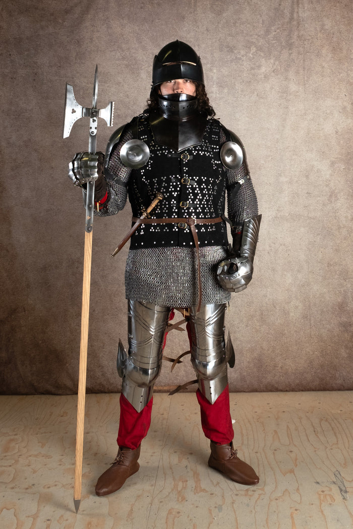 15. århundredes sallet, sort, 1,6 mm