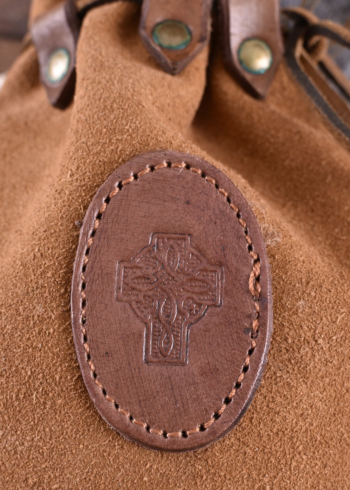 Keltisk læderbæltepung