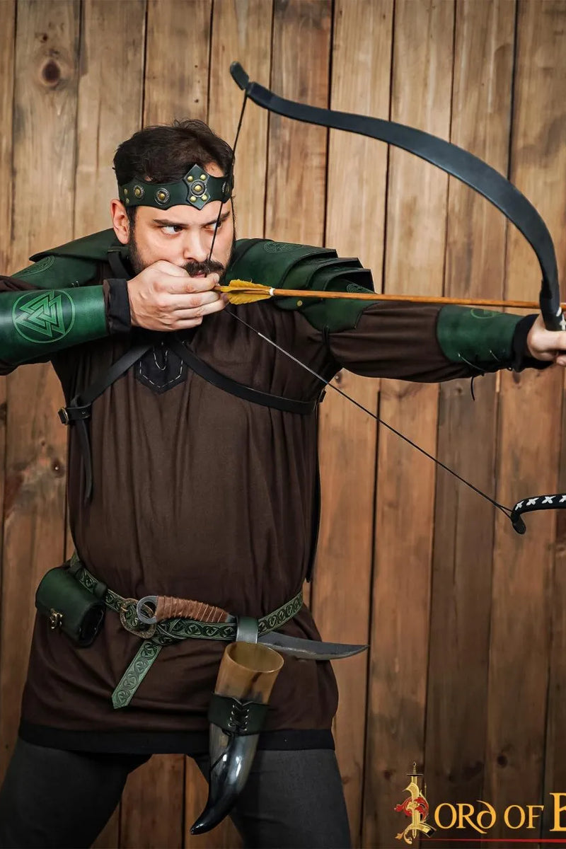 Couronne en cuir Aldon, vert