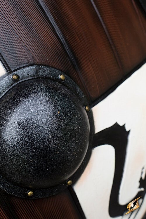 LARP vikingedrageskjold, hvid