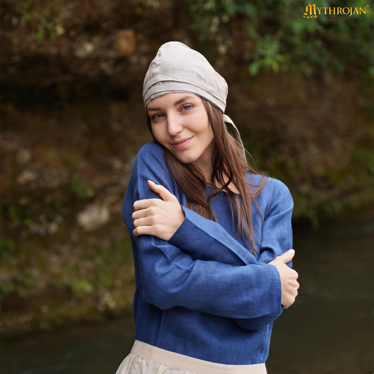 Birgitta's hood, Maciejowski Bible, linen, natural
