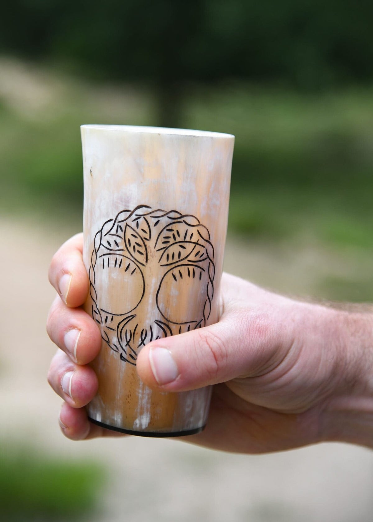 Hoorn drinkbeker Yggdrasil, 100-200 ml