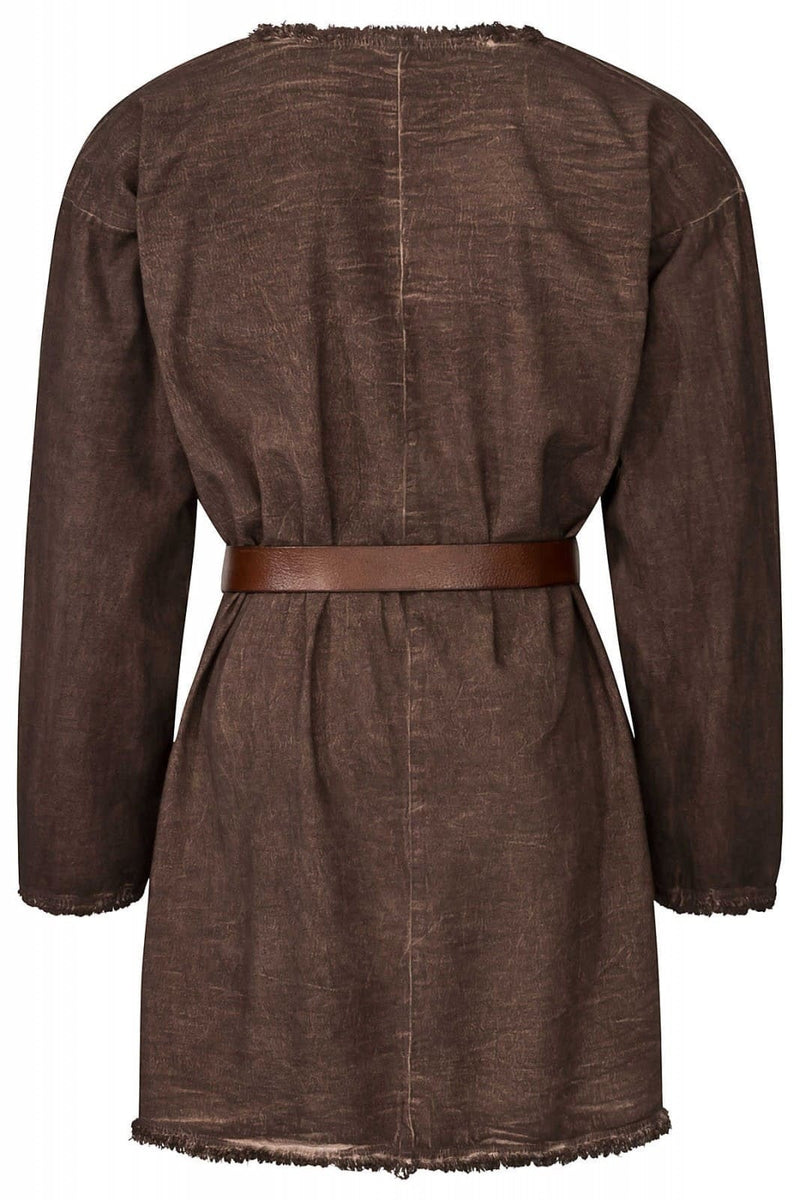 Tunika Einfalp, średniowieczna, brązowa