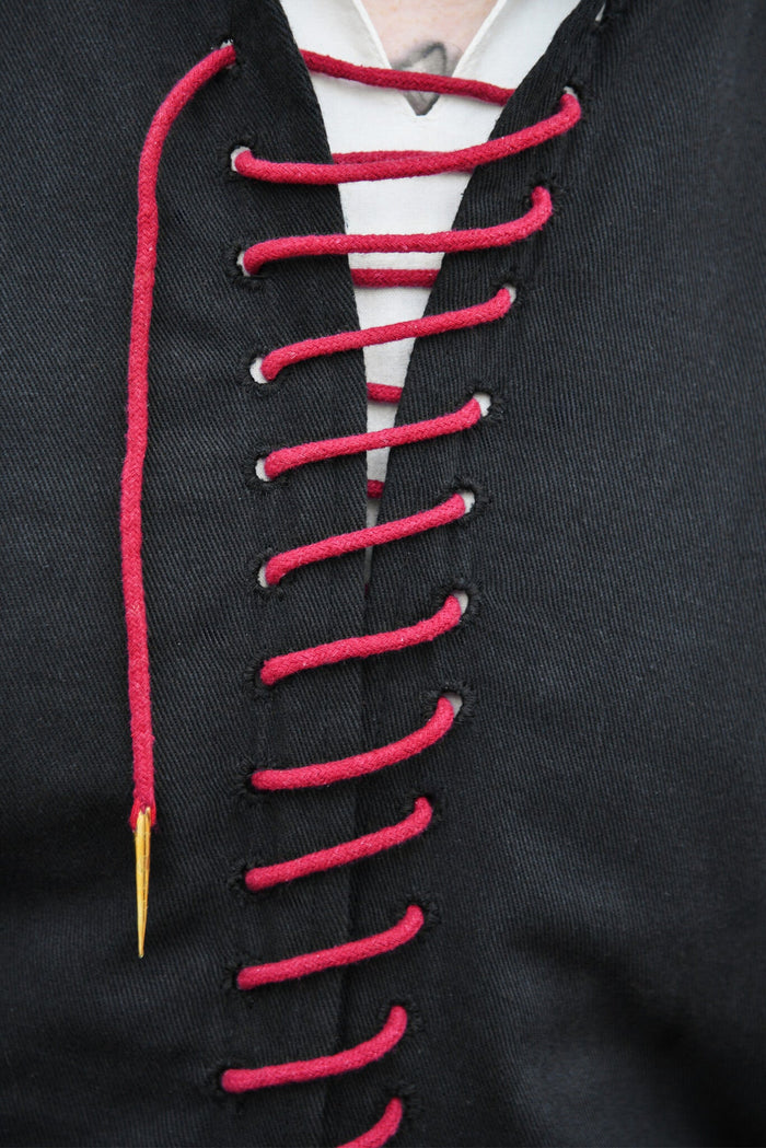 15th century arming doublet Bernhard, black