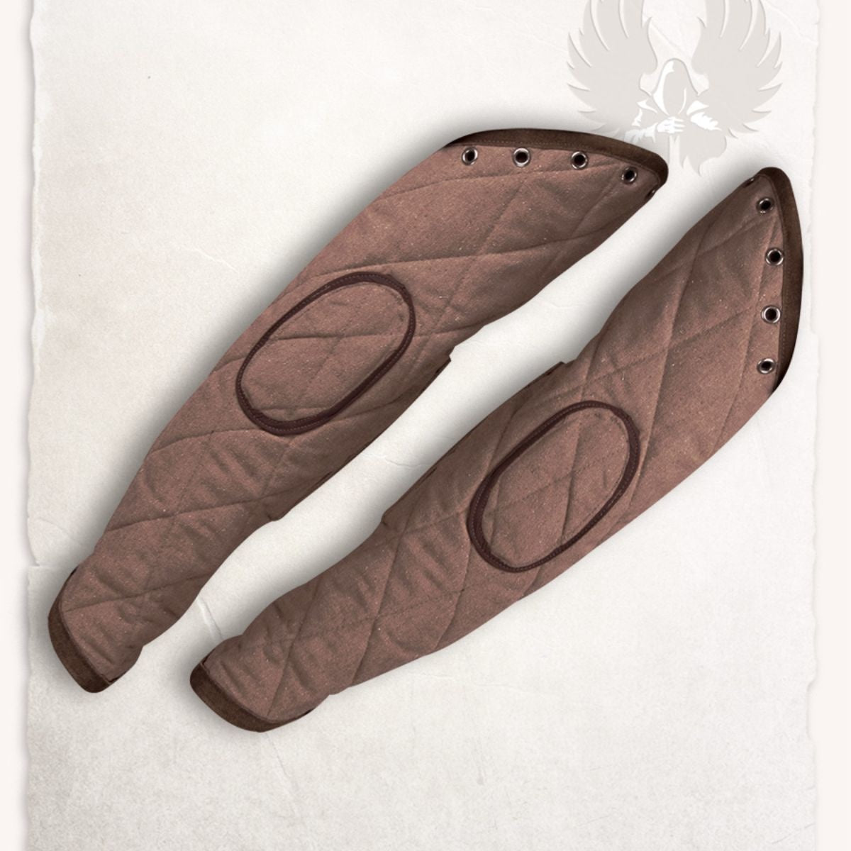 Rękawy gambesonowe Arthur, brązowe