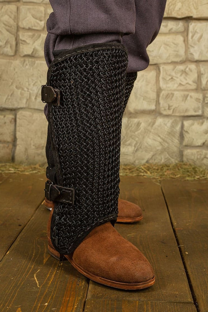 Maliën scheenbeschermers Connor, zwart, 8 mm