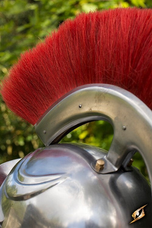 Roman legionary helmet with red crest, 1-1.2 mm