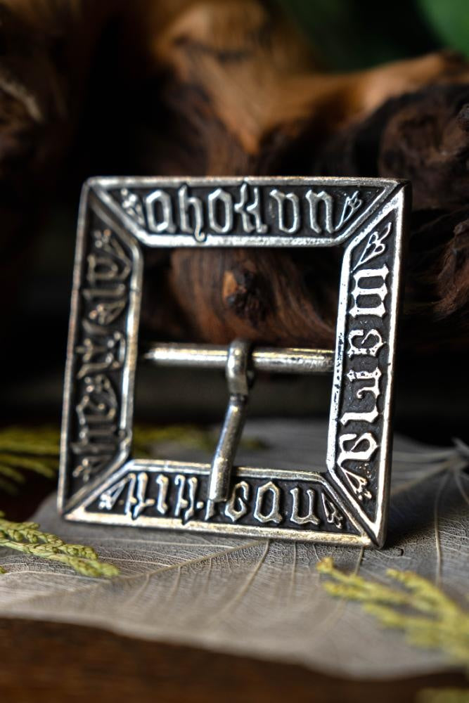 15. årh. spænde Erik, forsølvet