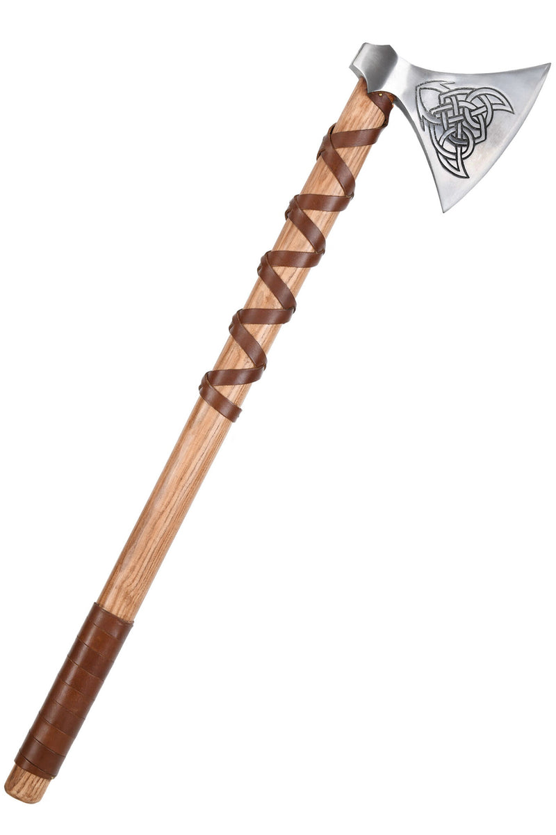 Wikiński topór, typ M, grawerowany, półostry