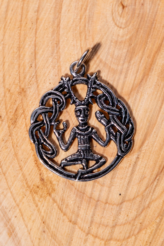 Pendentif Cernunnos, argent argent sterling
