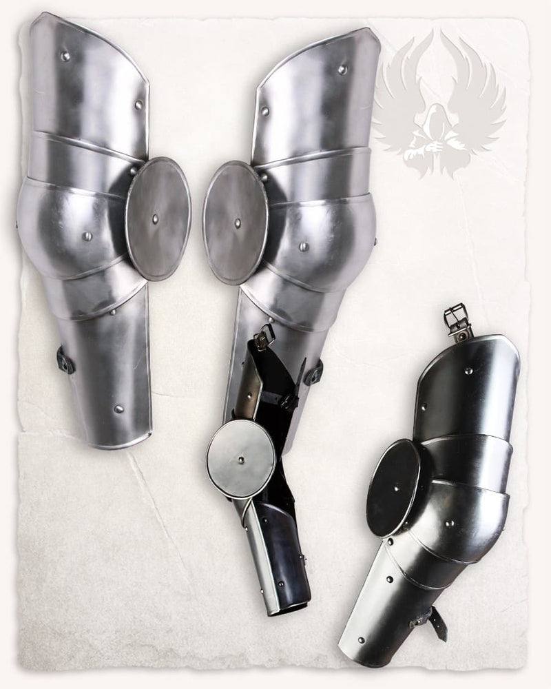 Vambraces Gustav, Armpanzer, schwarz, 1,2 mm