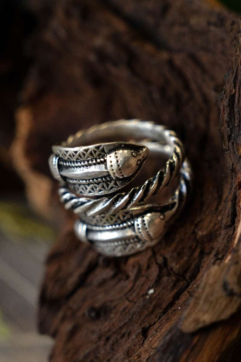 Germanic Iron Age ring Naustdal, silvered bronze