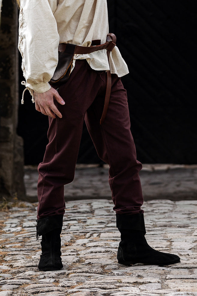 Cotton trousers Alin, dark brown