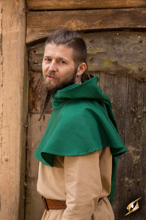 Cappuccio medievale Walt, verde