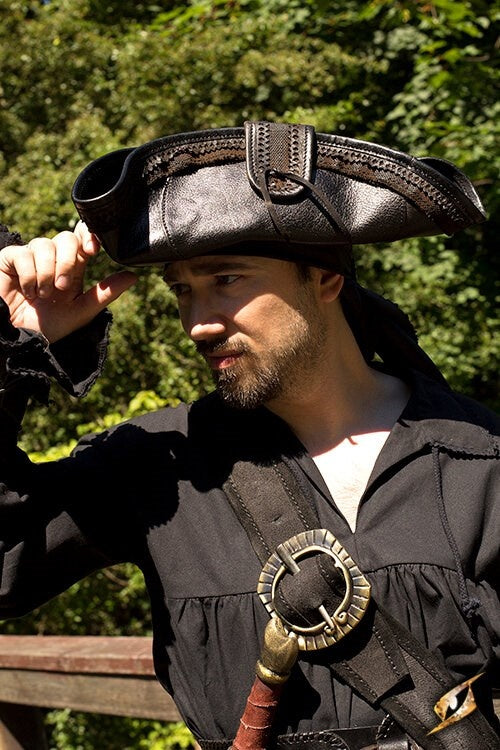 Tricorn Blackbeard, zwart