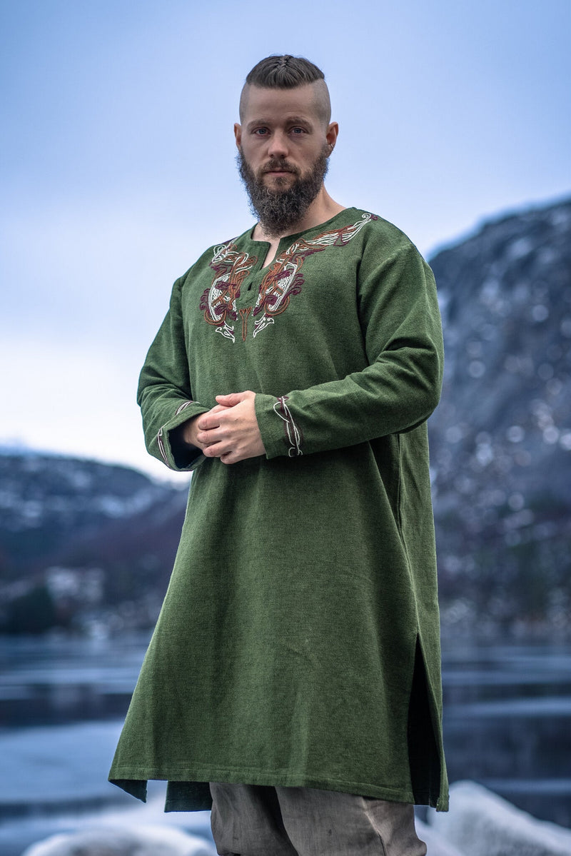 Viking tuniek tuniek Snorri, groen