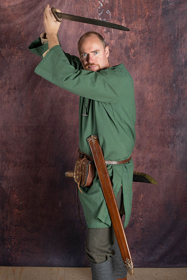 Tunic with authentic lining, green