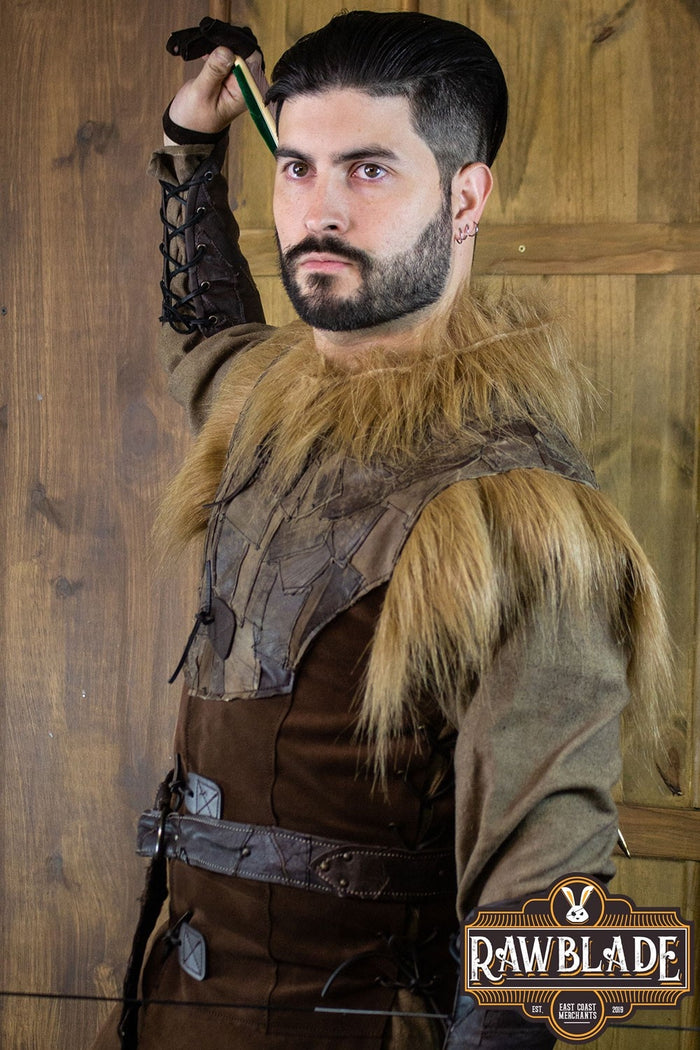 Falcon Leather Jerkin, brown