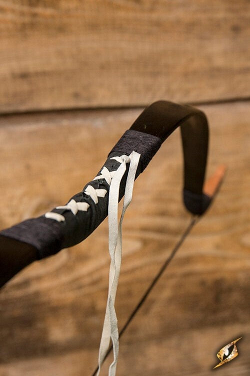 Arco recurvo LARP de jinete, negro