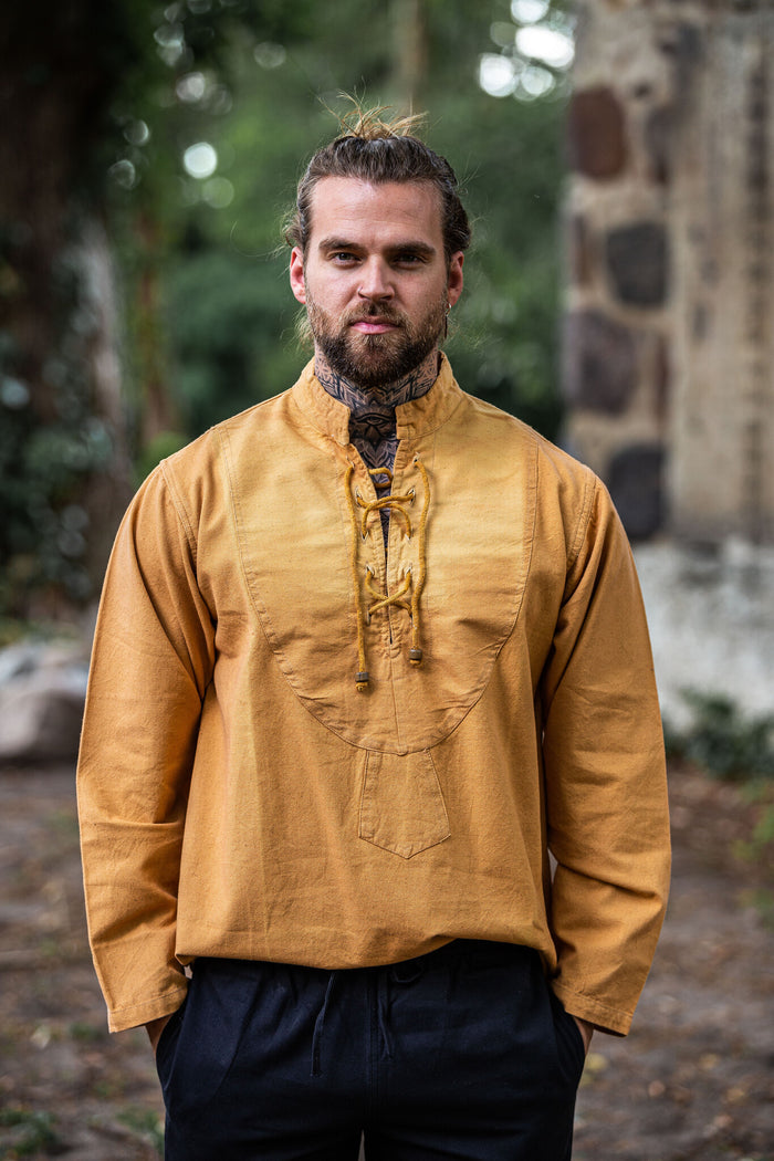 Hand-woven shirt, honey