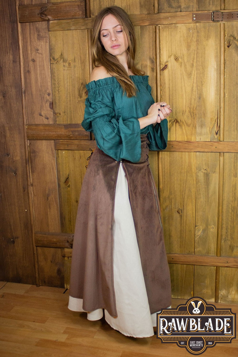 Isabela deluxe dubbel kjol, brun