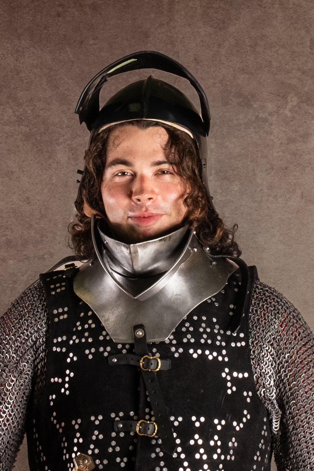 15. århundredes sallet, sort, 1,6 mm