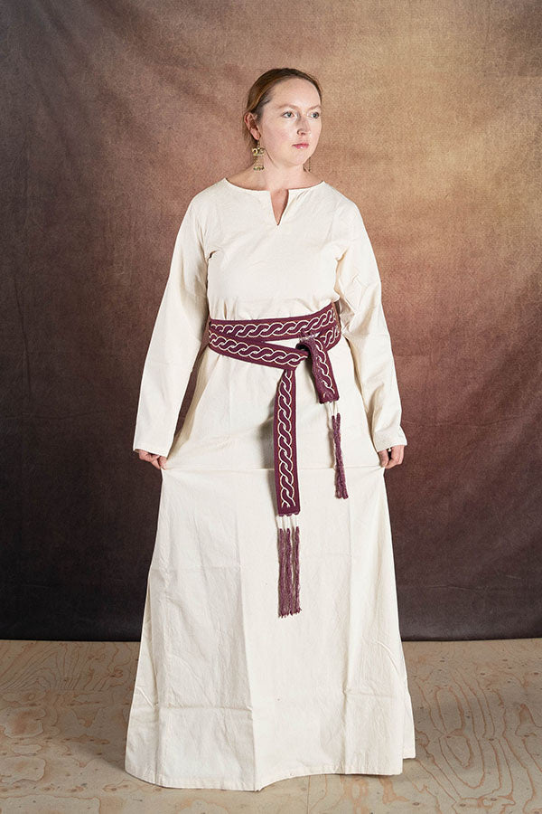 Medeltida klänning Elisa, vit