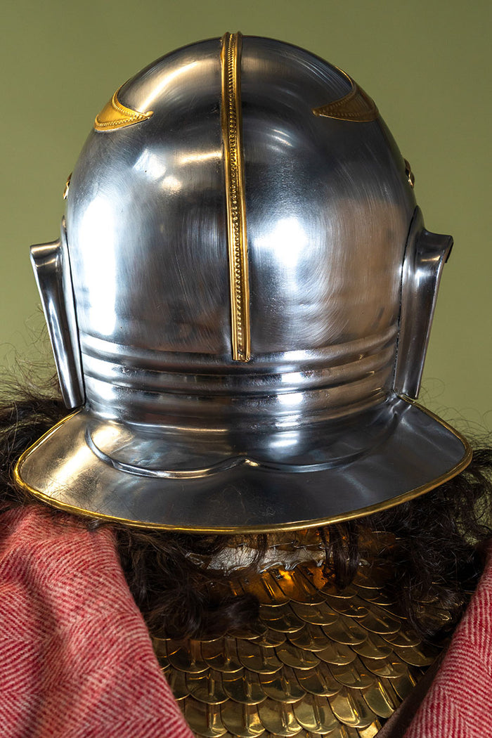 Casque de cavalerie romaine du 1er siècle avec larva-masque, 1,3 mm