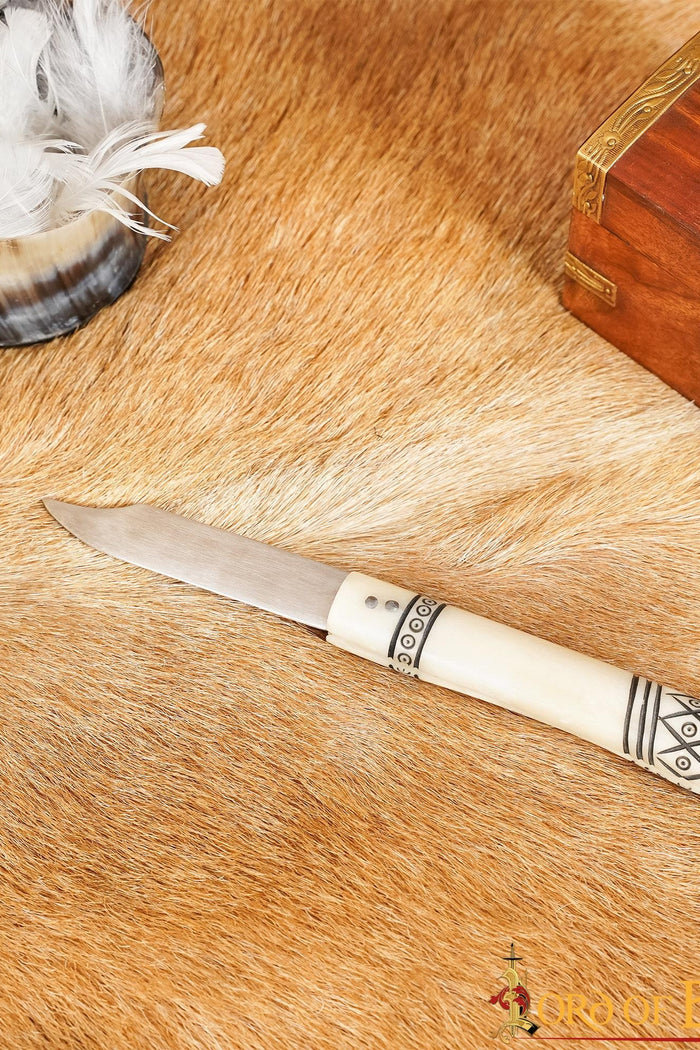 Viking folding knife Birka, stainless steel, semi-sharp