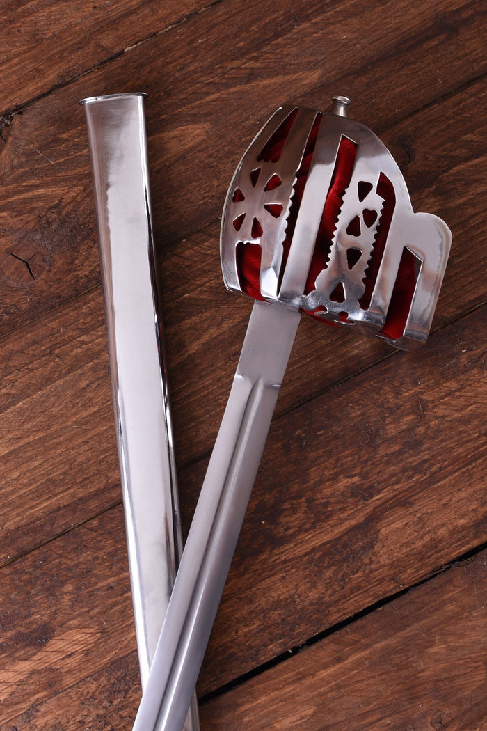 Broadsword con cesta Culloden, cesta de Glasgow, semi-afilado
