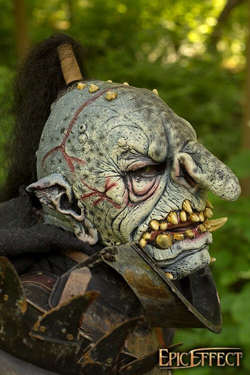 Troll mask with hair