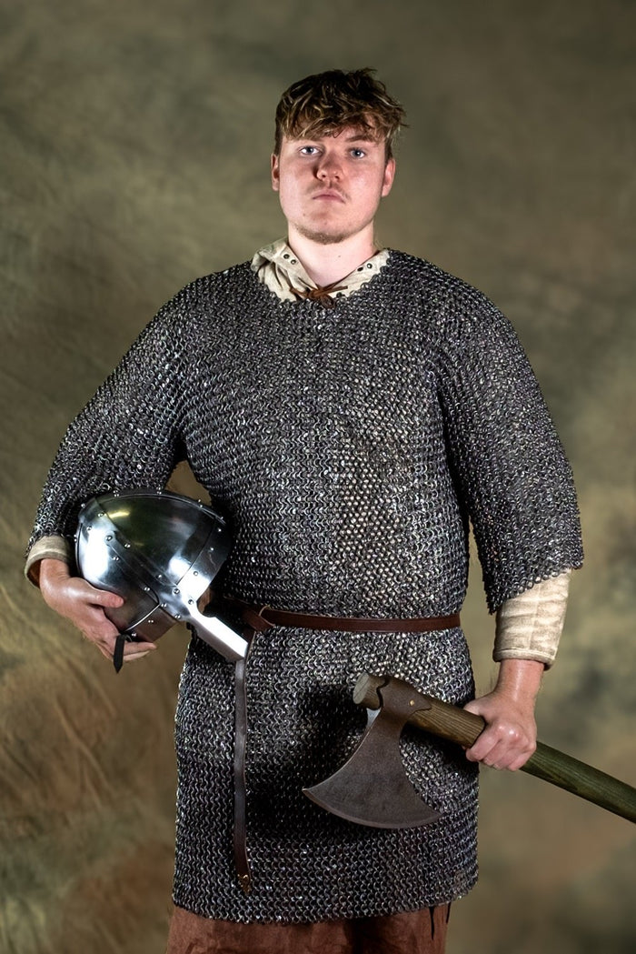 Hauberk, round rings riveted, 9 mm